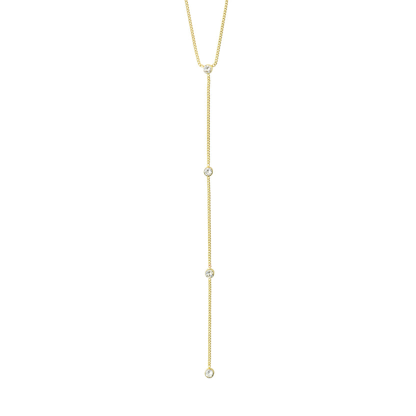 ROOT Y-halsband guldpläterat