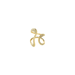 ROOT ring gold-plated