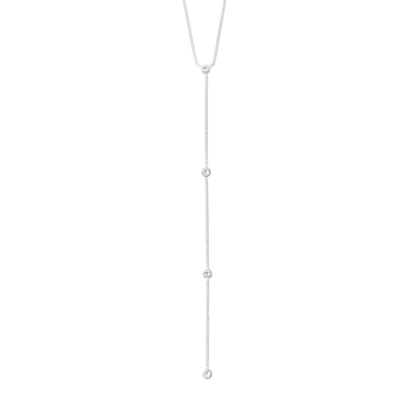 ROOT Y-halsband silverpläterat