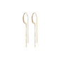 FIRE crystal earrings gold-plated