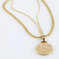 NOMAD 2-in-1 coin necklace gold-plated