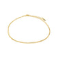 CARE recycled ankle chain 2-in-1 gold-plated