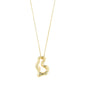CLOUD recycled necklace gold-plated