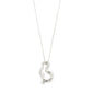 CLOUD recycled necklace silver-plated