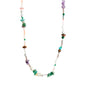 FORCE necklace multi/silver-plated featuring genuine freshwater pearls, silver-plated details, and various semi-precious stones, capturing Pilgrim's blend of timeless and trendy Scandinavian design.