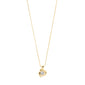SUNSET crystal necklace gold-plated with a sleek box chain and dazzling Preciosa crystal pendant, eco-friendly and adjustable for personal style.