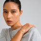 Close-up of the BETWEEN bracelet by Pilgrim, silver-plated with semi-precious stones, offering a luxe boho style for unique, personal fashion statements.