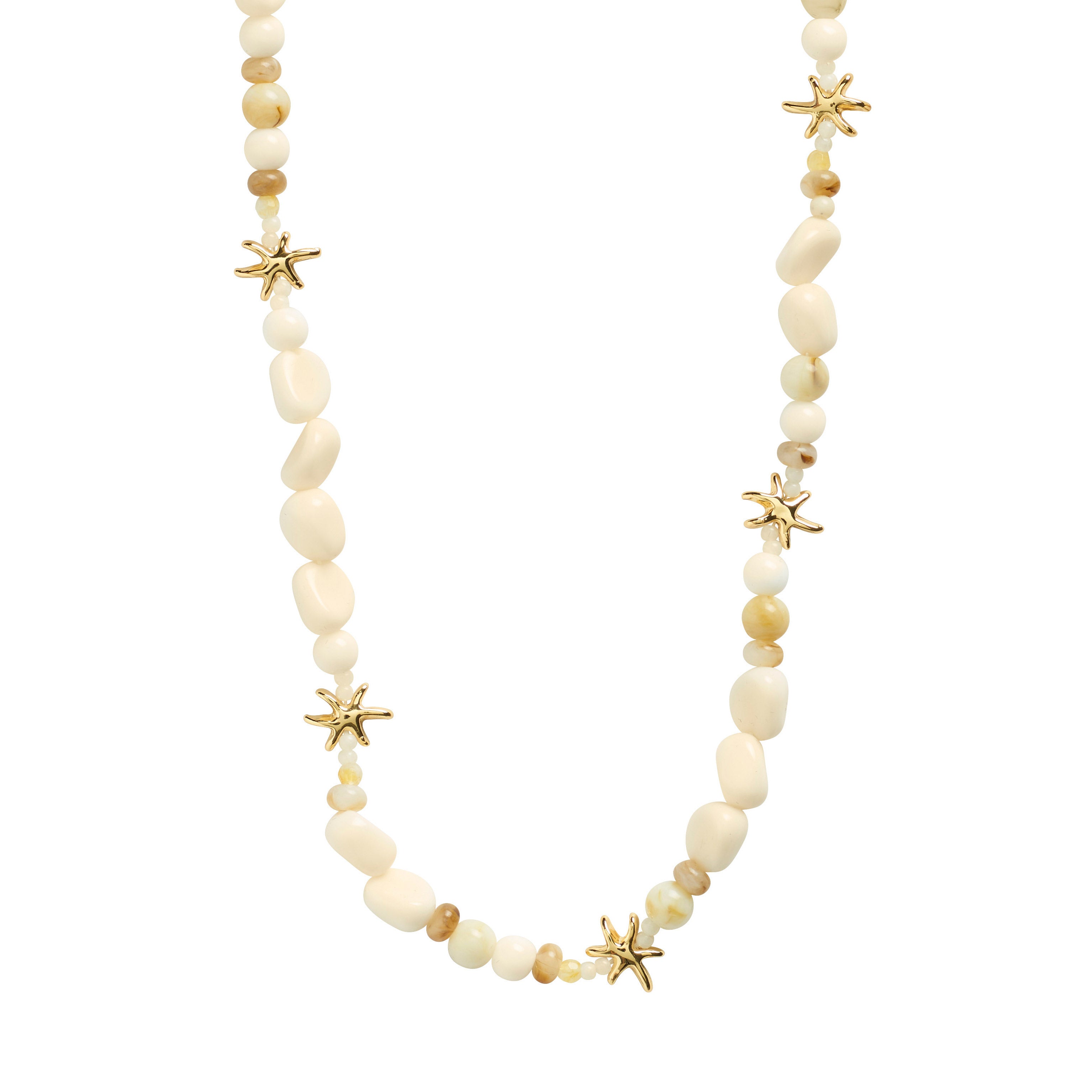 PRISM necklace white/gold-plated