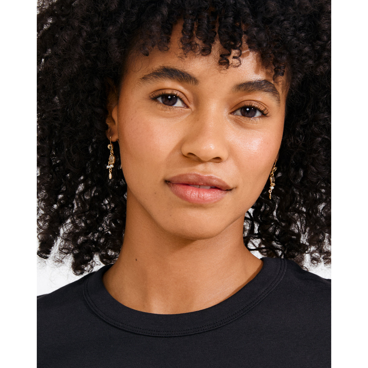 HERE earrings gold-plated