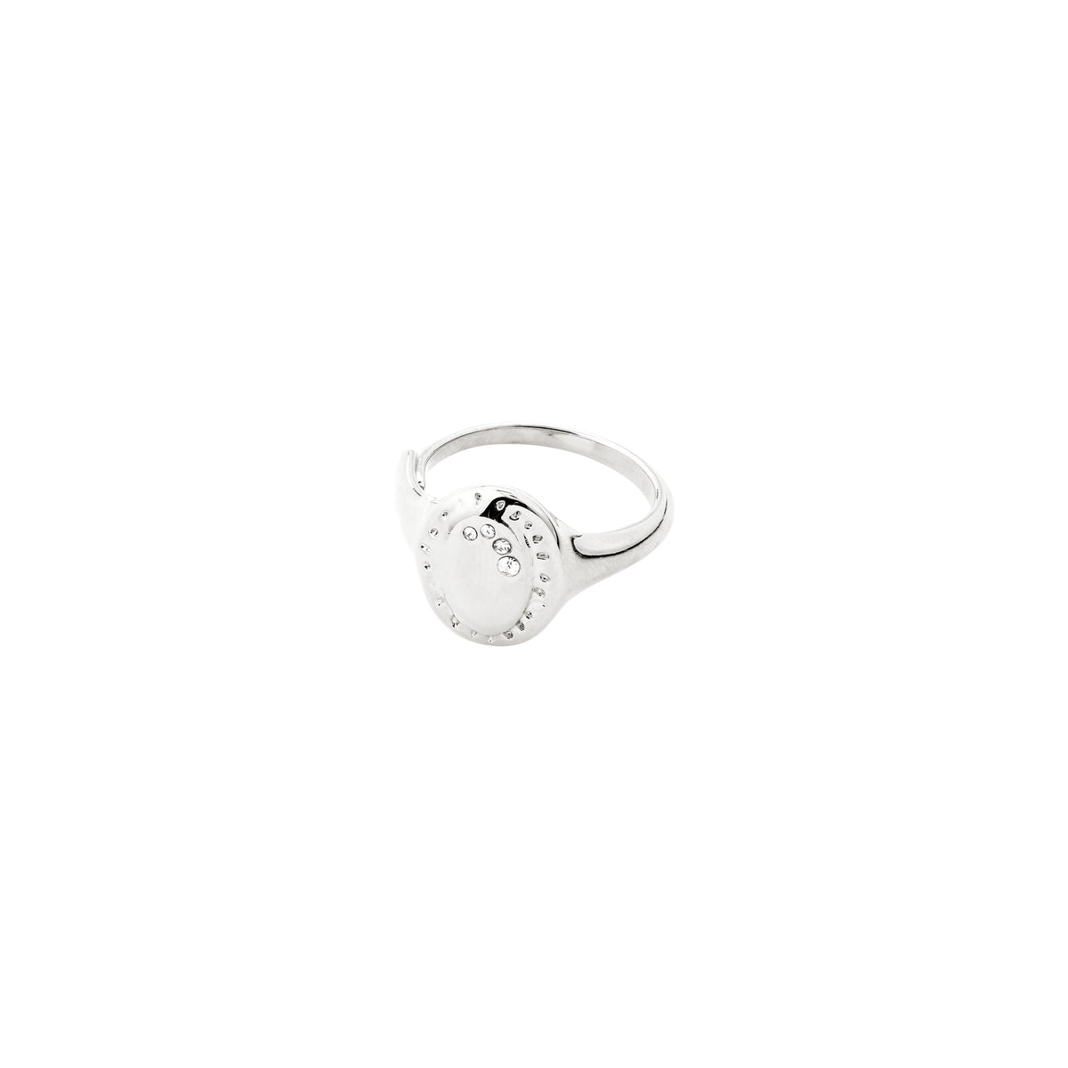 HERE ring silver-plated