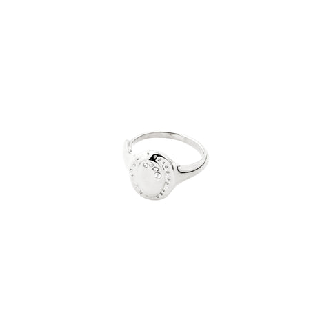 HERE ring sølvbelagt