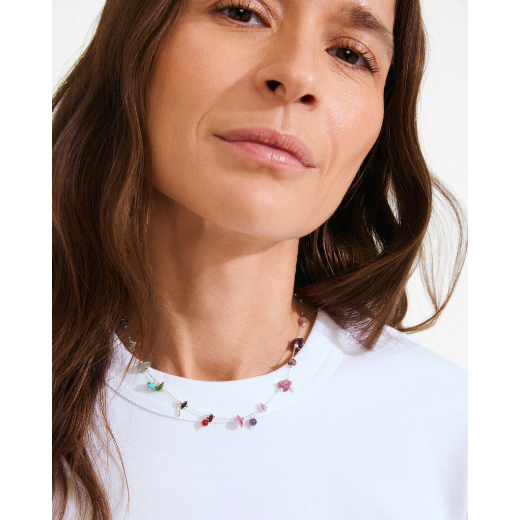 HERE necklace silver-plated/multi