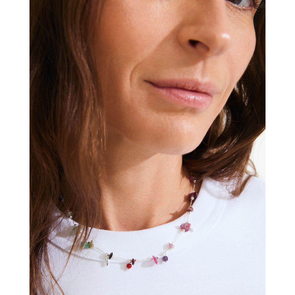 HERE necklace silver-plated/multi