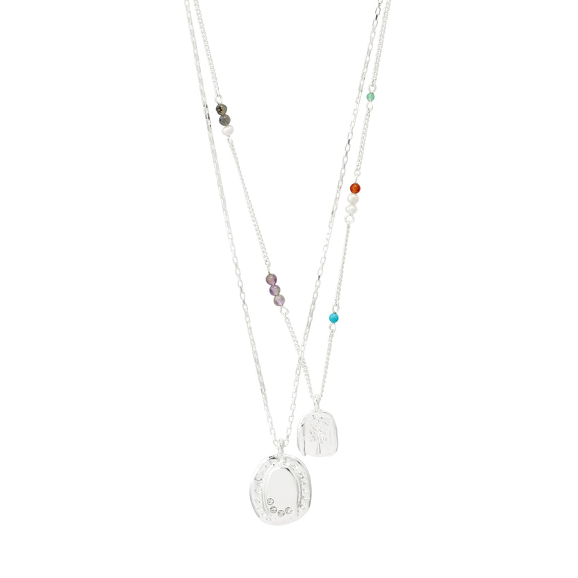 HERE necklace silver-plated