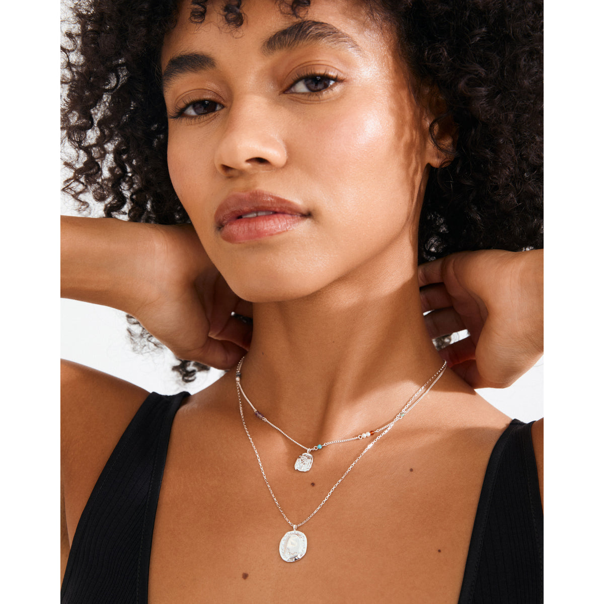HERE necklace silver-plated