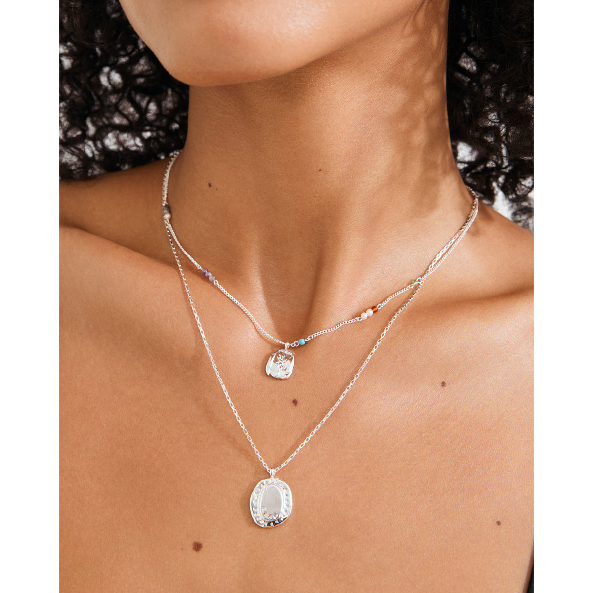 HERE necklace silver-plated