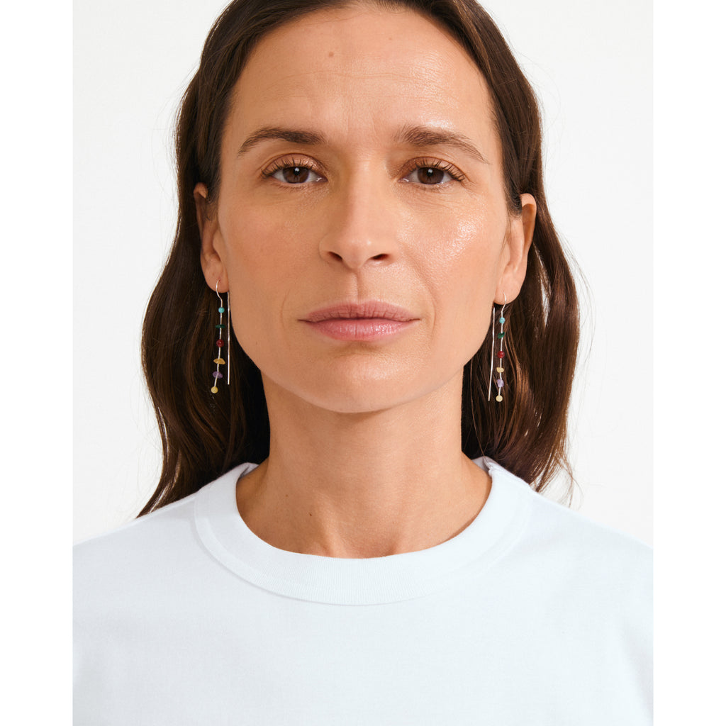 HERE earrings silver-plated/multi