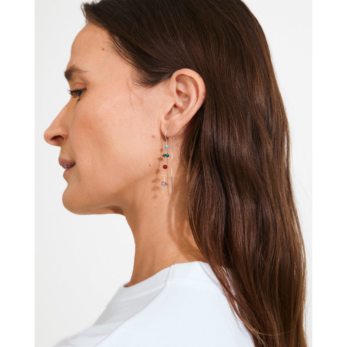 HERE earrings silver-plated/multi