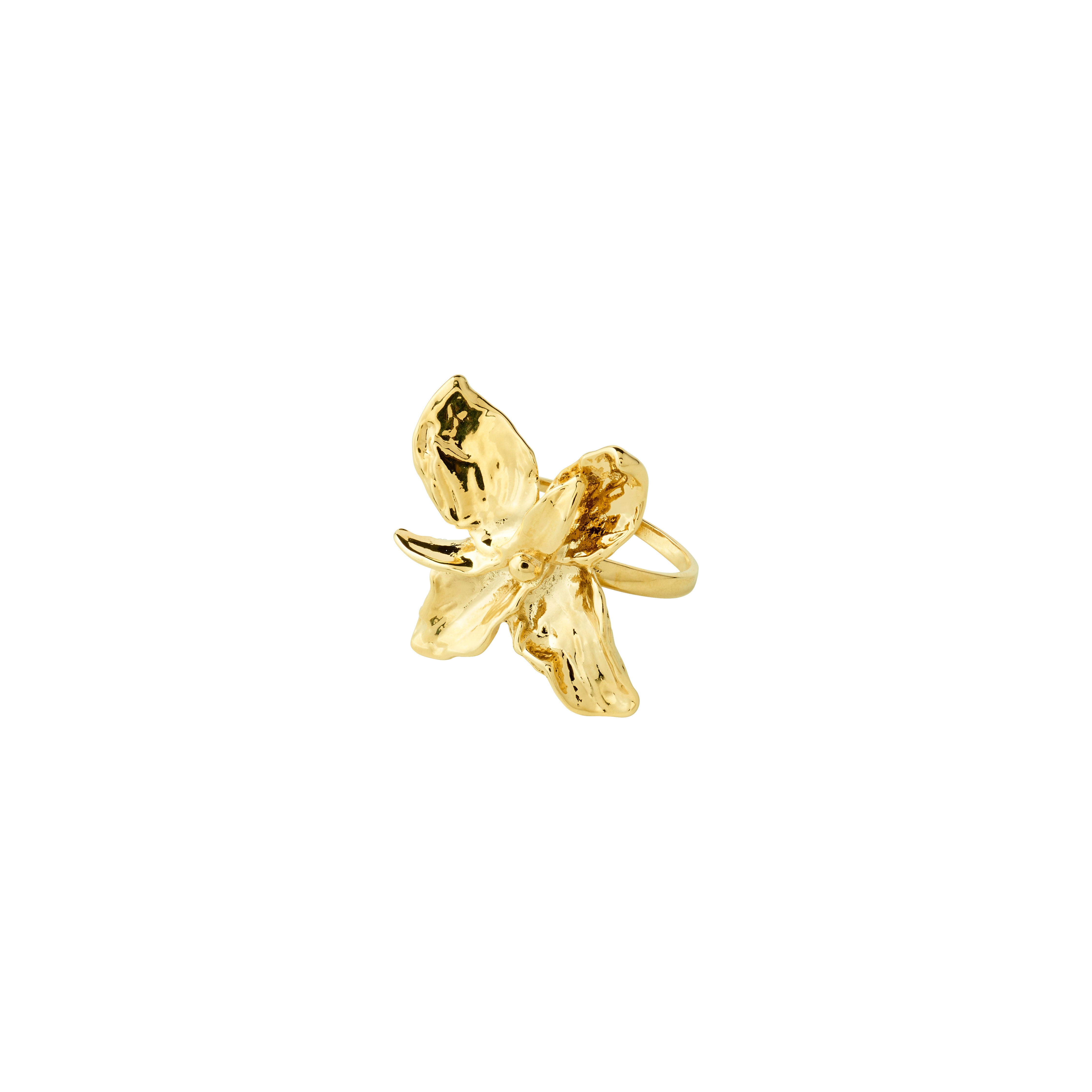 TRACE ring gold-plated