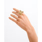 TRACE ring gold-plated
