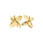 TRACE flower earrings gold-plated