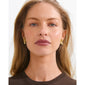 TRACE flower earrings gold-plated