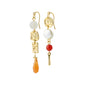 TRACE earrings gold-plated/multi