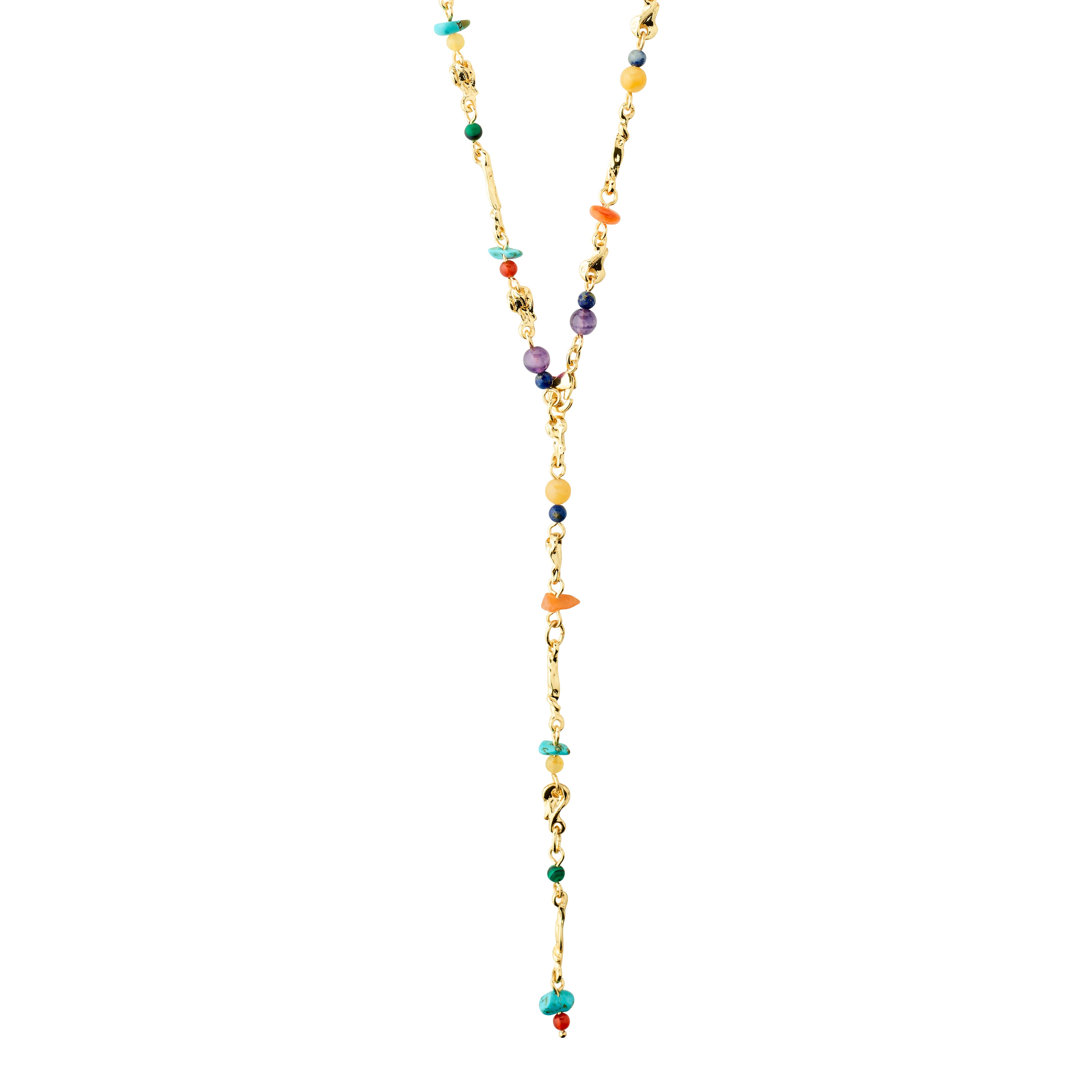 TRACE necklace gold-plated/multi