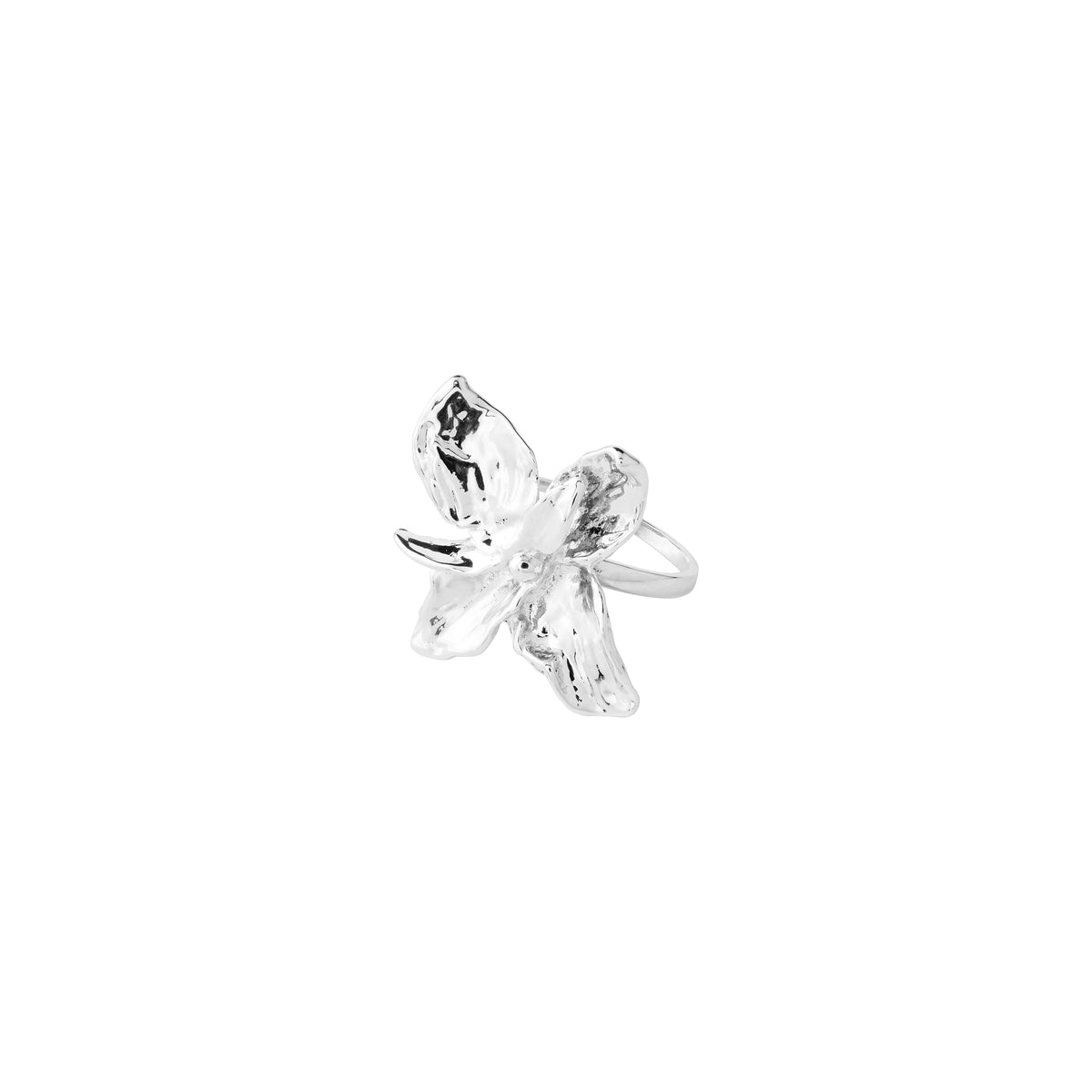 TRACE ring silver-plated