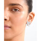 TRACE flower earrings silver-plated
