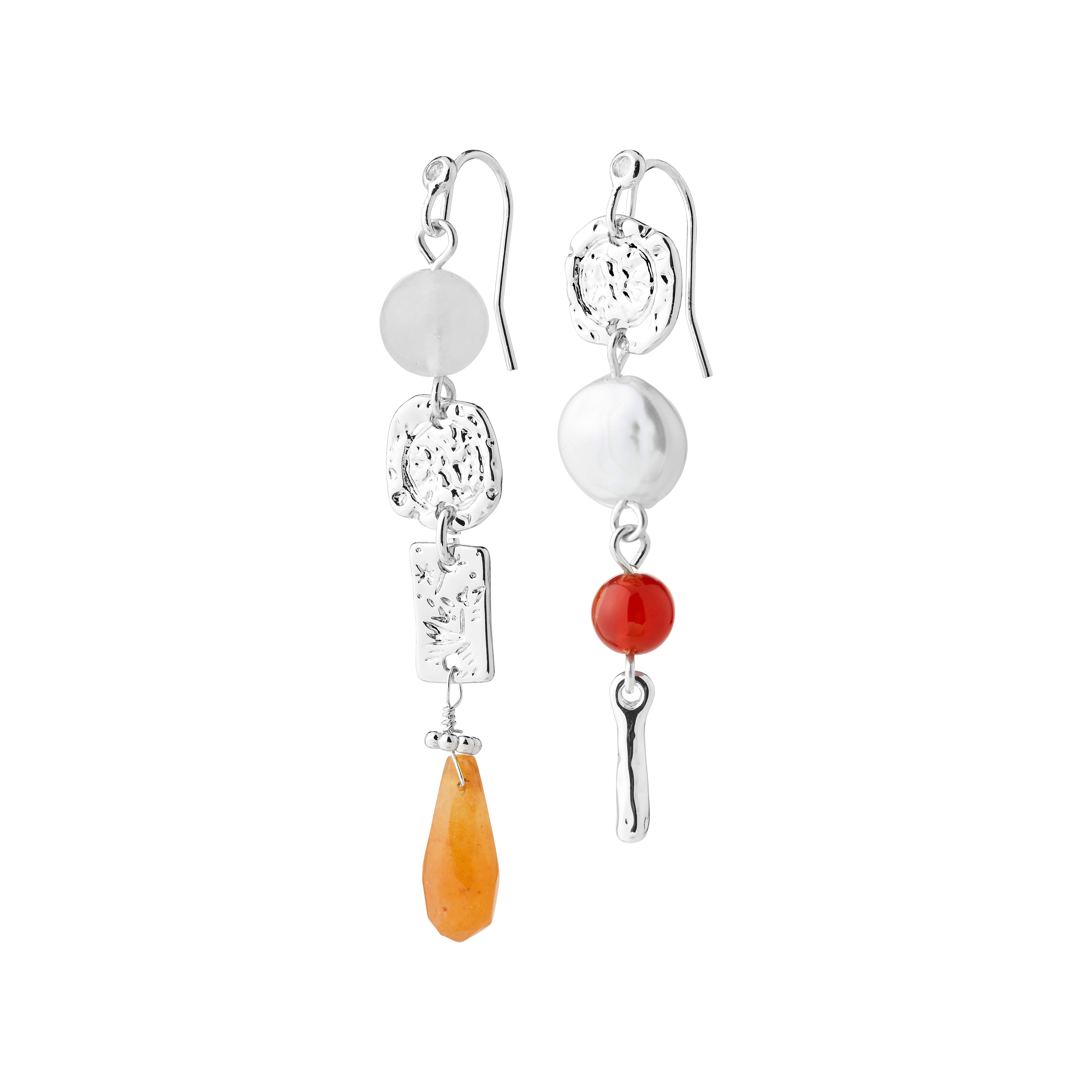 TRACE earrings silver-plated/multi