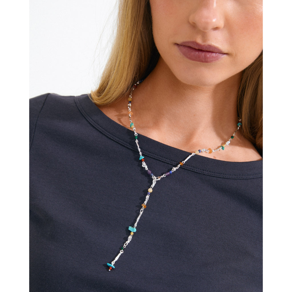 TRACE necklace silver-plated/multi