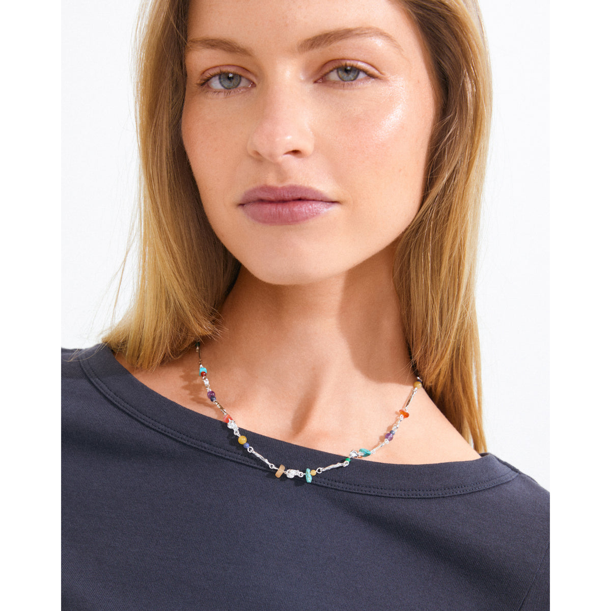 TRACE necklace silver-plated/multi