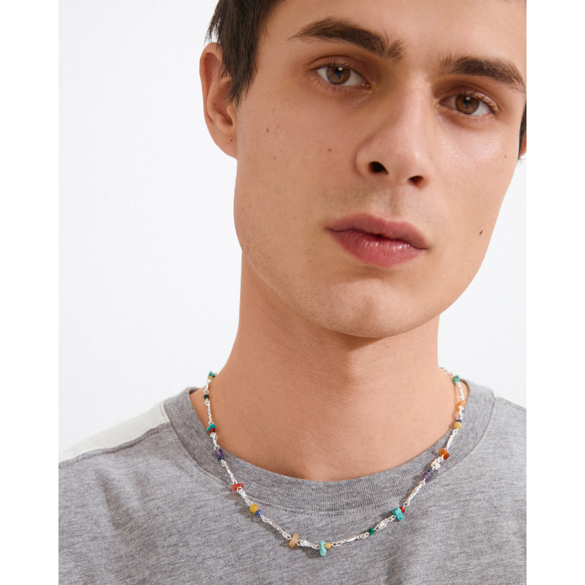 TRACE necklace silver-plated/multi