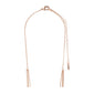 ARDEN 3-in-1  crystal necklace rosegold-plated