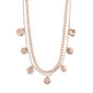Necklace : Poesy : Rose Gold Plated : Crystal