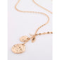 Necklace : Poesy : Rose Gold Plated : White
