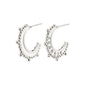Earrings : Sincerity : Silver Plated : Crystal