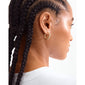 ZION organic shaped medium hoops gold-plated