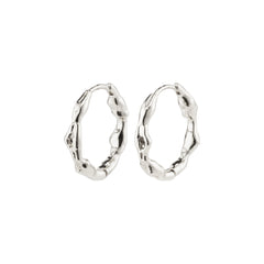 ZION organische Medium-Hoops, versilbert