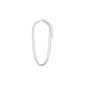 BLOSSOM recycled curb chain halskæde 2-i-1 sølvbelagt