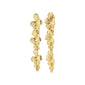 ECHO earrings gold-plated, featuring handcrafted flower vine design with a festive, upscale appeal, enhancing any outfit with romantic glam and shine.