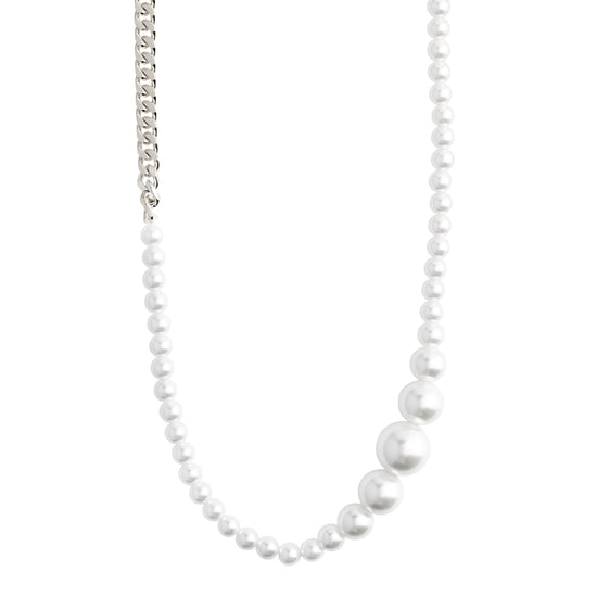 BEAT pearl necklace silver-plated