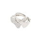 CONNECT 2-in-1 set crystal ring silver-plated, featuring a shiny silver finish and Preciosa crystals, adjustable for a perfect fit.