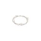 BREEZE bracelet silver-plated featuring layered chains with freshwater pearls and Preciosa crystals, designed for a romantic, summer-inspired look.