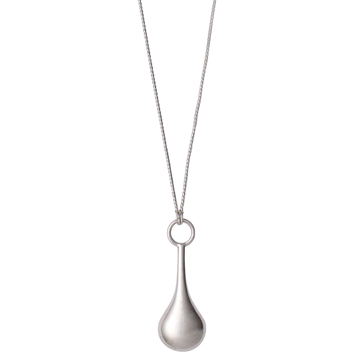 NATALIE necklace silver-plated features an elegant drop design with an adjustable chain, offering versatile styling options for a trendy look.
