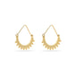 KIKU recycled half hoop earrings gold-plated