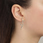EBBA-Kristallschlangen-Ohrringe, vergoldet