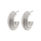 MACIE recycled earrings silver plated