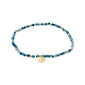 INDIE bracelet blue, gold-plated